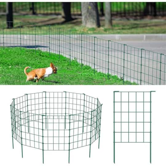 NEX™ Green Rustproof Folding Metal Fencing, 10ct.
